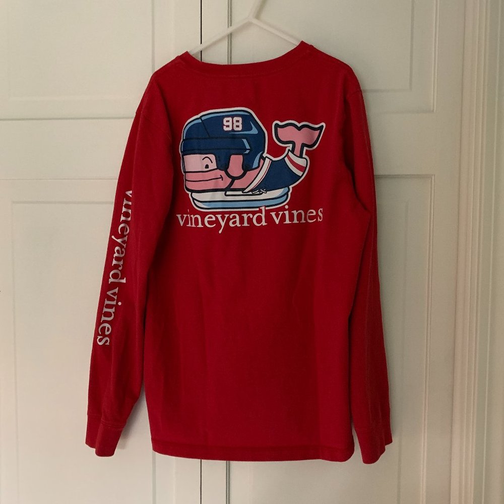 Vineyard Vines Boys M Long Sleeve Hockey Shirt